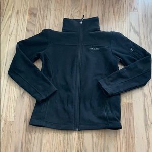 Columbia fleece. Full zip. Black medium